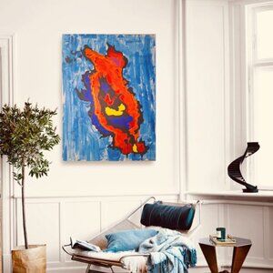 The "My Galaxies" series of paintings acrylic and watercolor Size 30x40